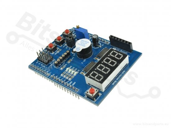 Arduino oefen- en experimenteer-shield met display